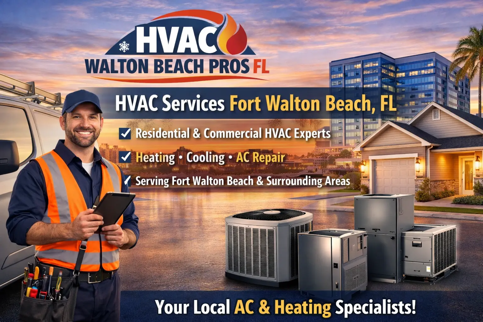 Professional hvac contractor fort walton beach fl services in Fort Walton Beach